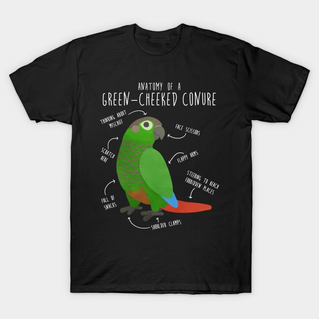 Green cheek conure t sale shirt